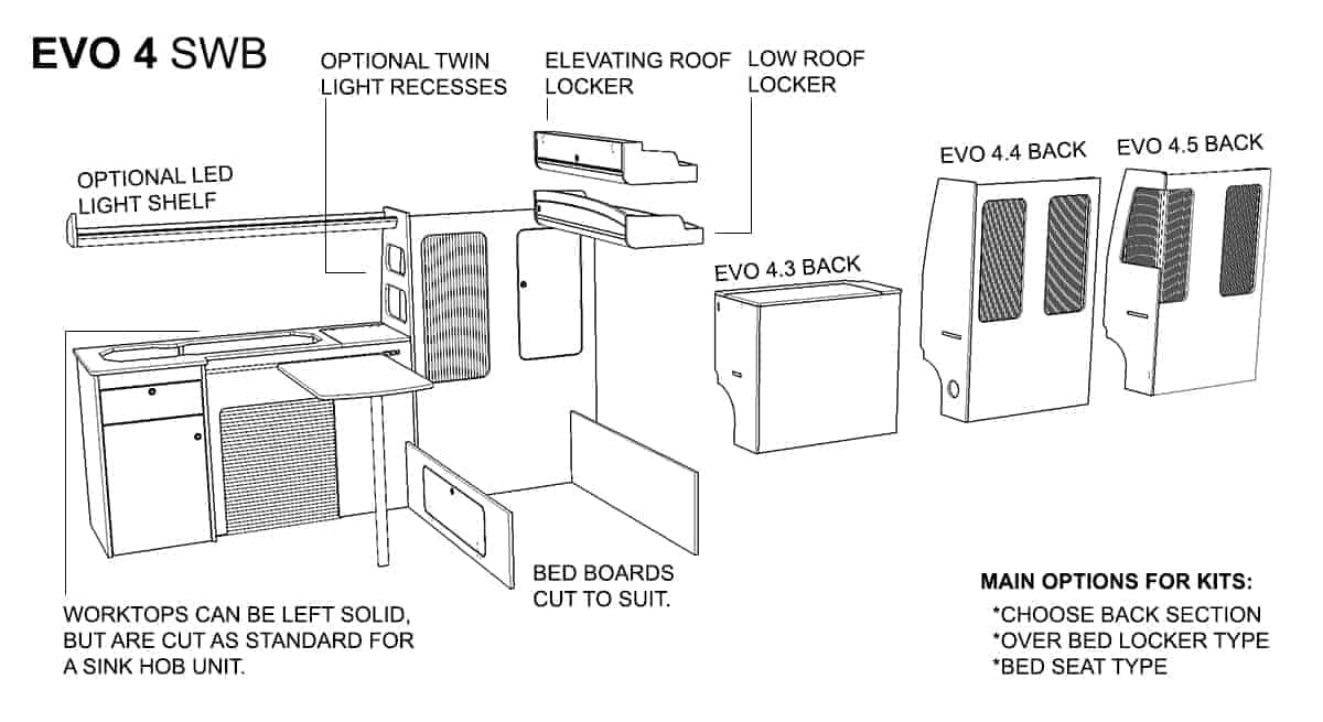 VW flat pack drawing