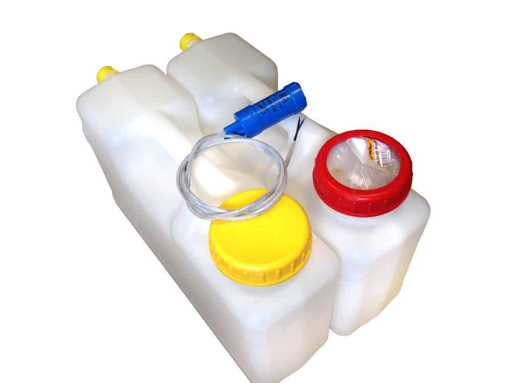 twin water bottle campervan vw t5