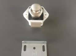 Round push lock for campervans
