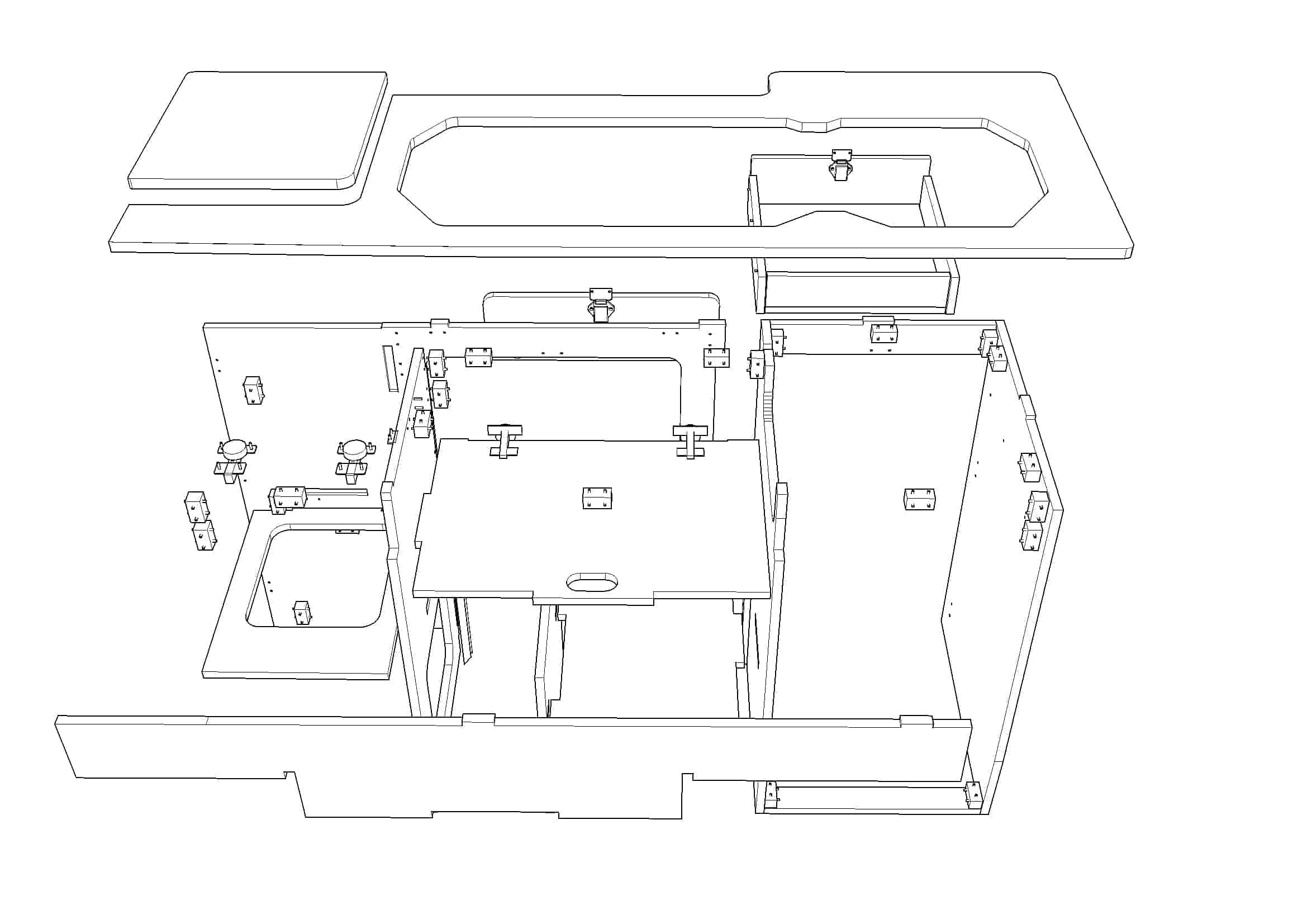 EVO FLATPACK FURNITURE DRAWING