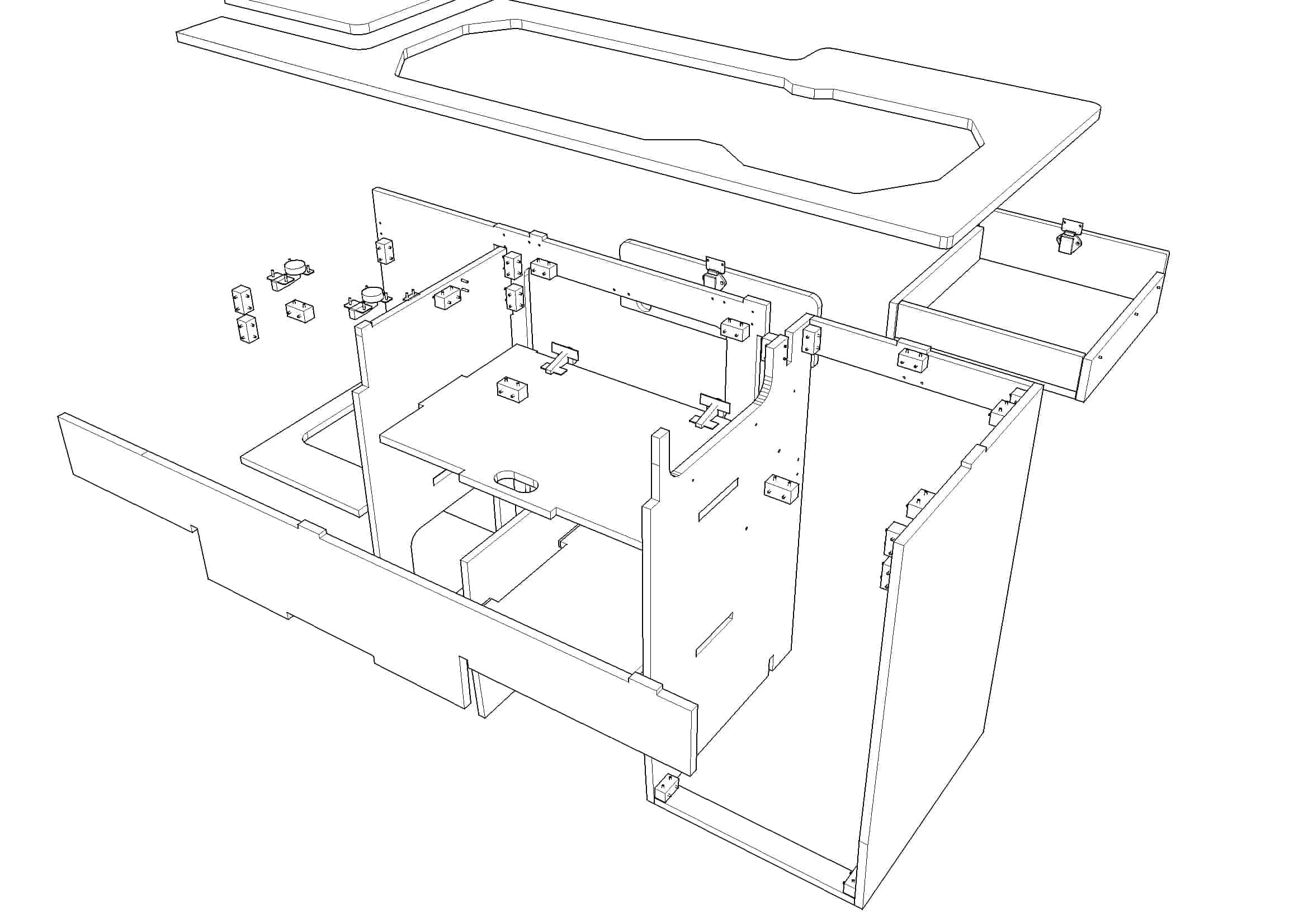 EVO FLATPACK FURNITURE DRAWING