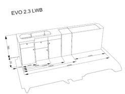 EVO 2.3 FLAT PACK FURNITURE DIMENSIONS