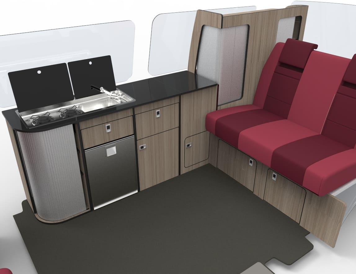 Campervan, DIY furniture, VW conversion, T4 T5 T6