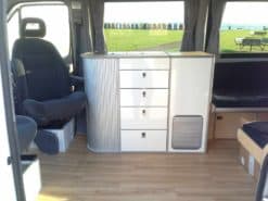 Alternative view of EVO V1 MERCEDES SPRINTER POD (Top loading fridge)