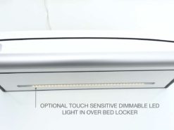 Alternative view of Led light strip machined into locker