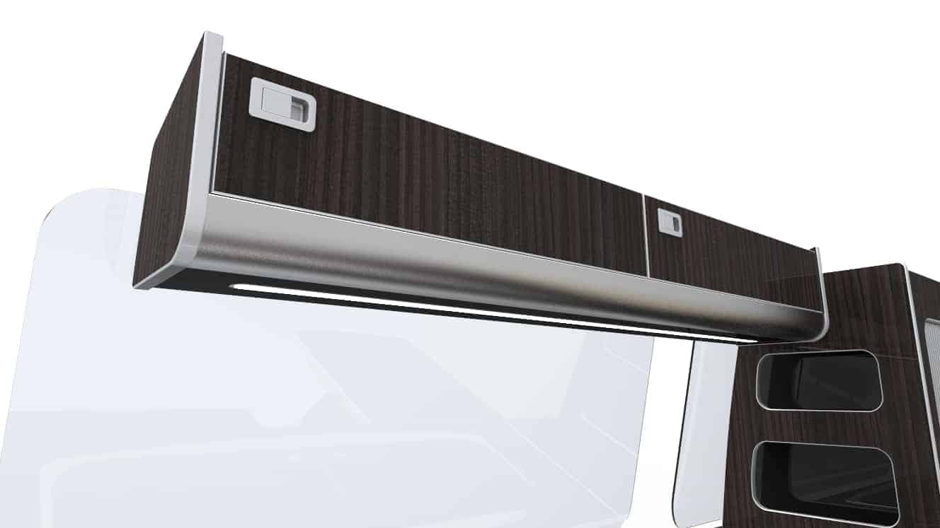 LED LIGHT SHELF + DOORS