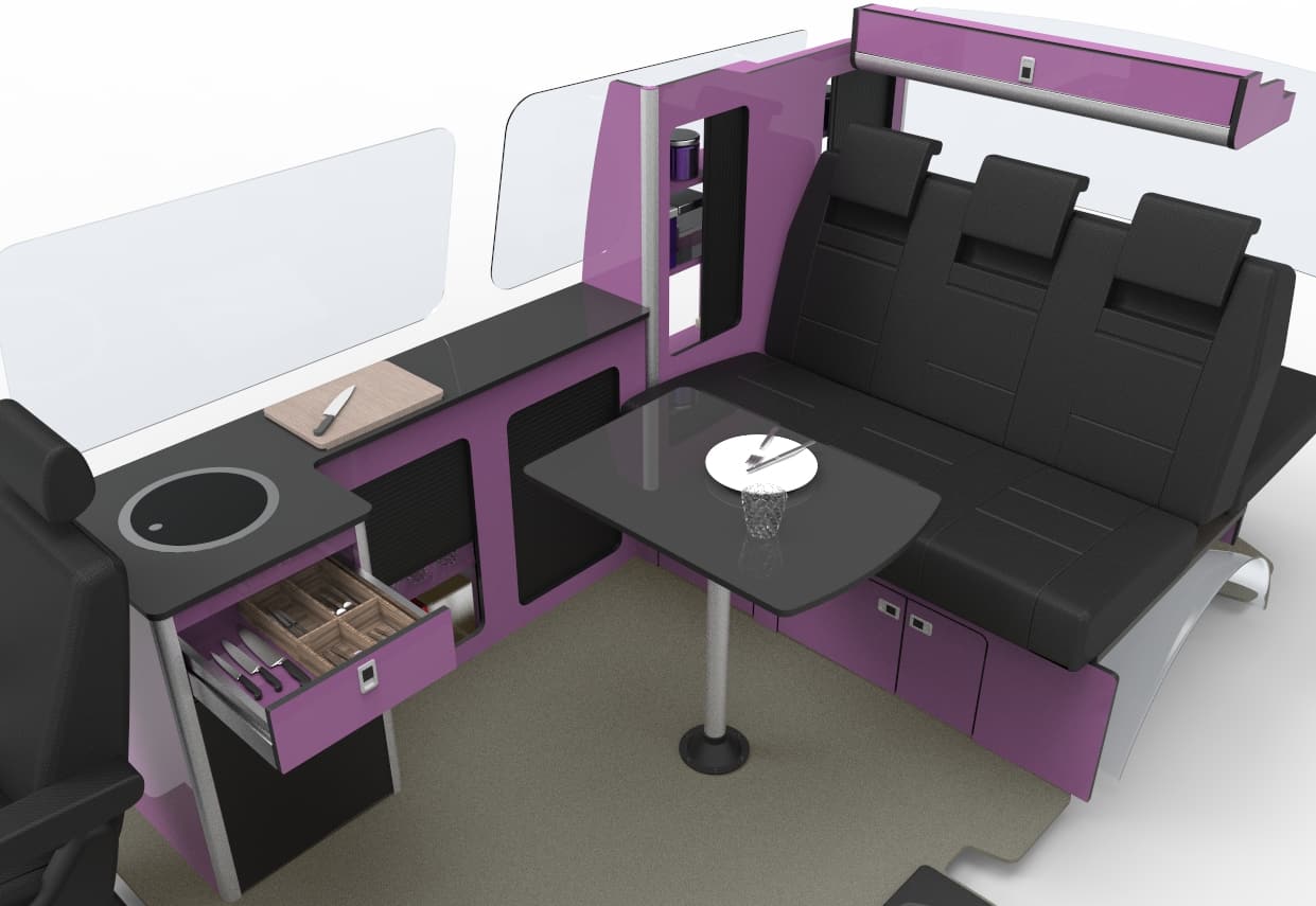 EVO, CAMPERVAN, FURNITURE, FLAT PACK, VW CAMPERVAN, SWB SLIM