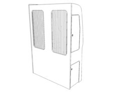 Alternative view of 0.4 LWB inc. Twin Light Recess (REAR SECTION)