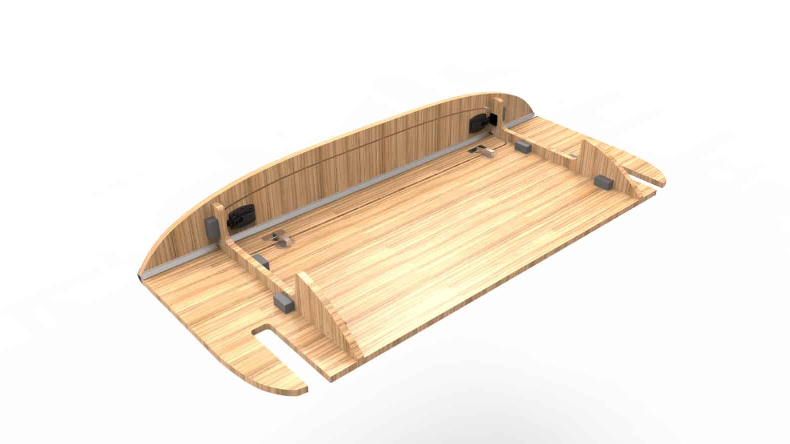 Locker T2 Bay - Full Width over bed locker for low roof - (L64) - Image 2