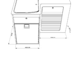 Alternative view of EVO 1300 (A) KITCHEN POD - FRONT SECTION
