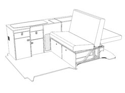 Alternative view of EVO 2.3 SWB FIXED RIB (A) VAN flat pack