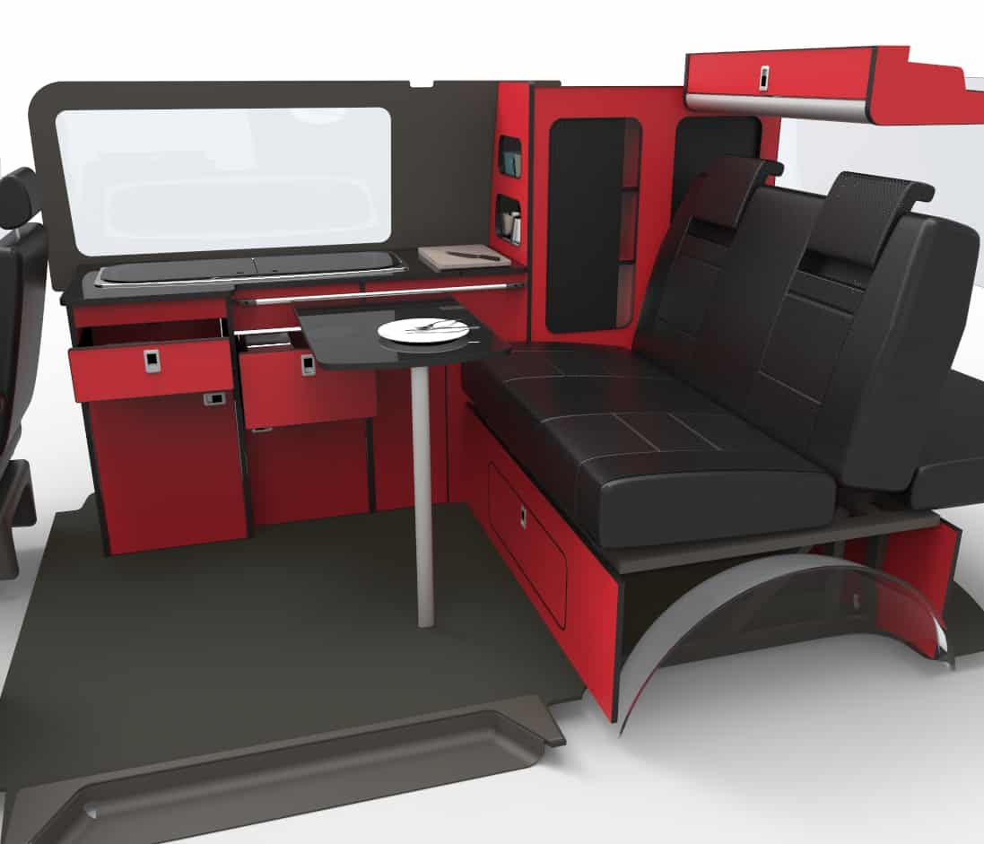 EVO VW CAMPERVAN FURNITURE FLAT PACK KIT