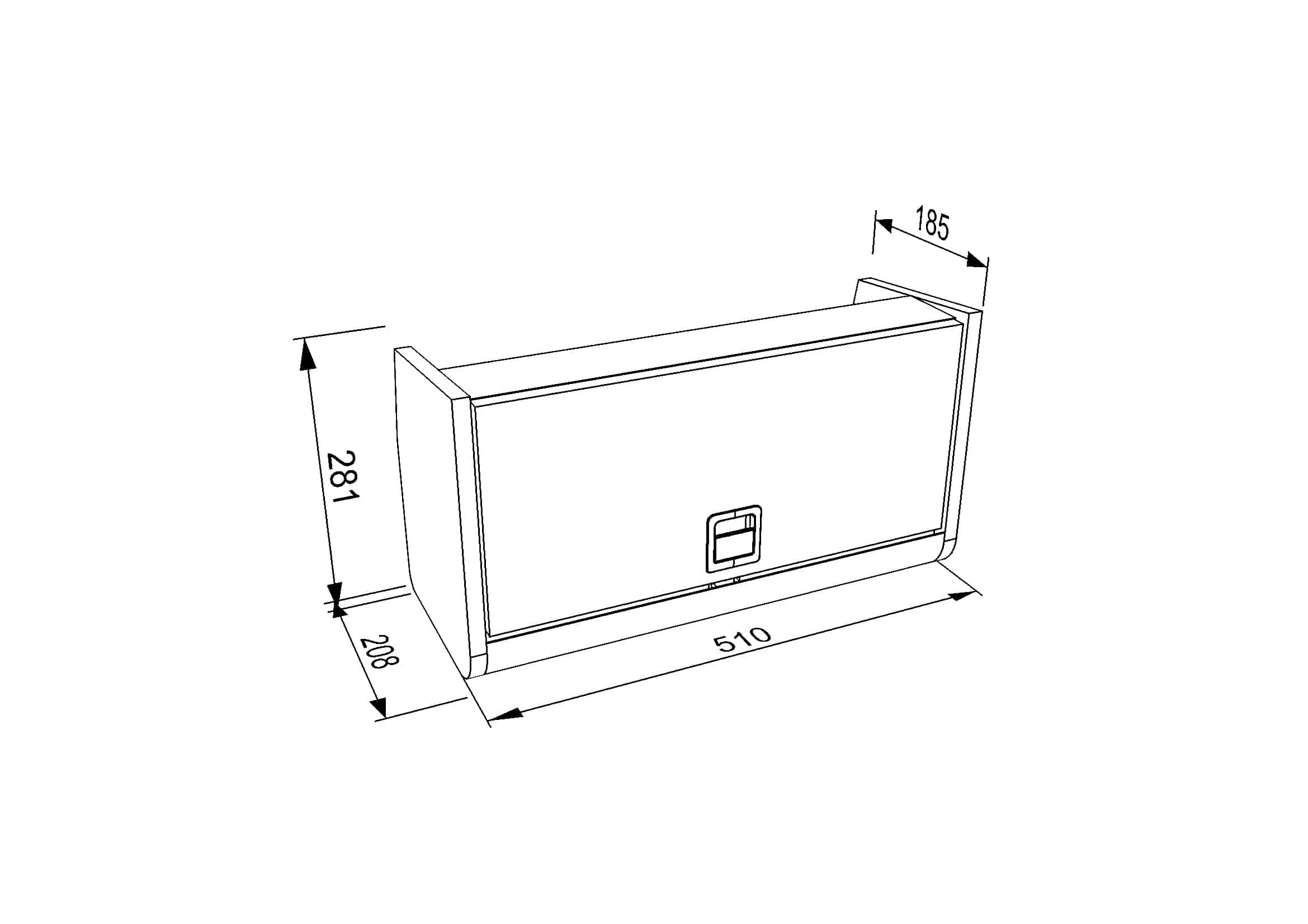 Locker (C) 510mm Sprinter High level - Image 2