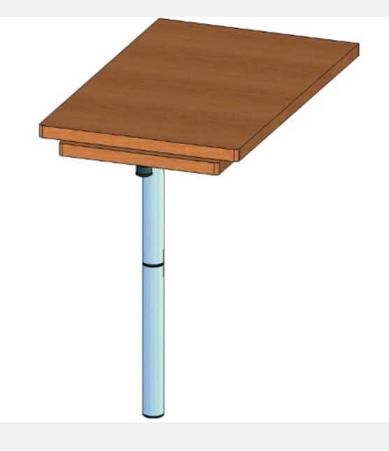 iLSE Rotating table leg + twin worktops tops + mito table rail - Image 7