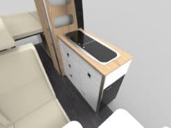 Alternative view of EVO V4 SPRINTER CRAFTER 2006–2017 (Side door kitchen pod)