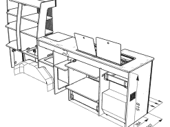Ford Transit Custom LWB Furniture to fit oven