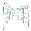 Sprinter bamboo- birch- plywood van camper side lining panels