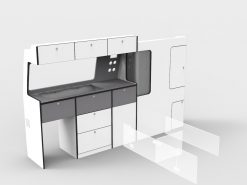 Alternative view of STYLELINE - Side Kitchen Unit B2.4PSL ** LWB **