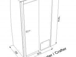 Alternative view of Shower Toilet Cubicle A
