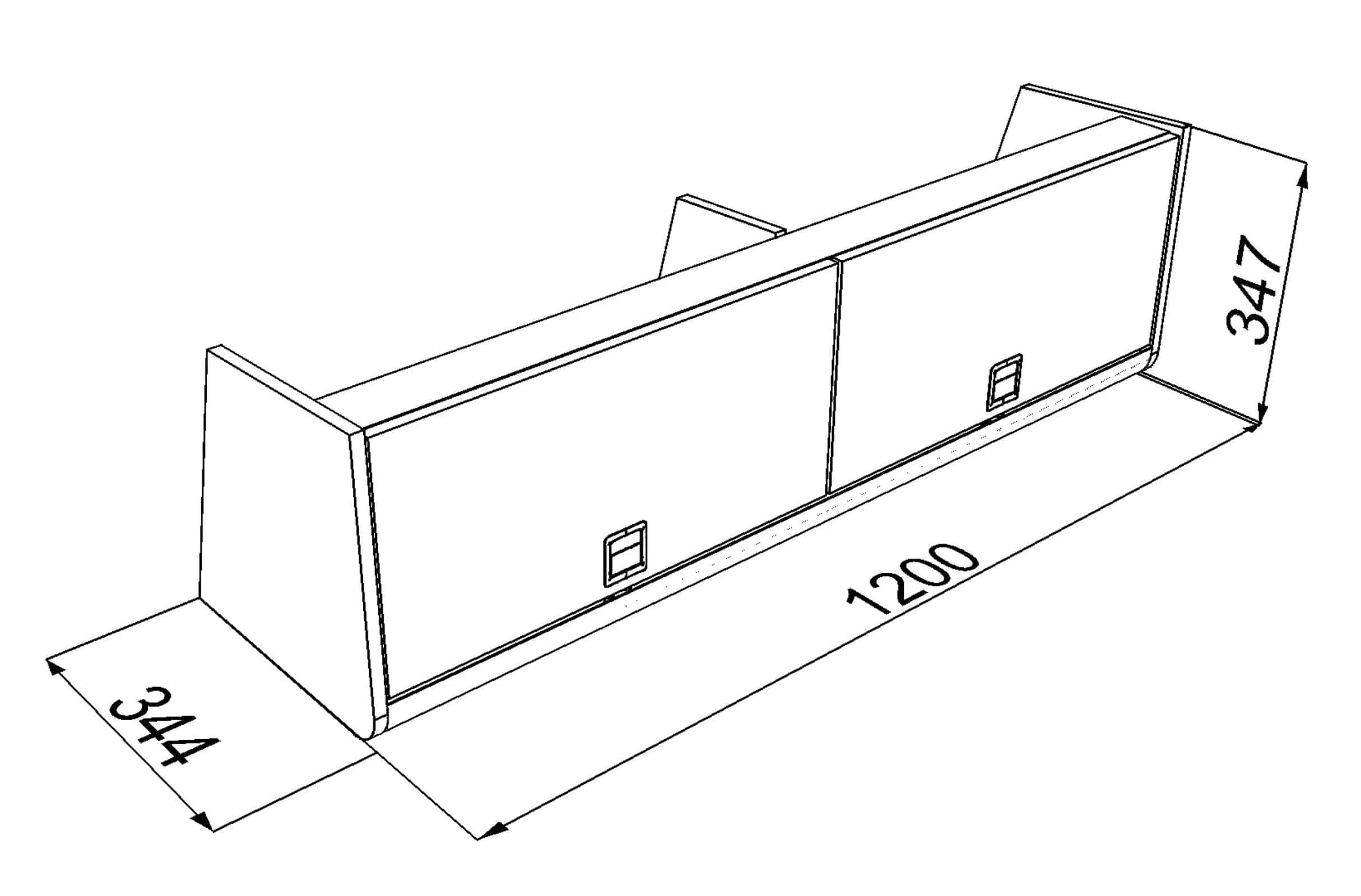 Locker (D) 1200mm Sprinter (D1 + D5) High level ( SALE 25697301) - Image 2