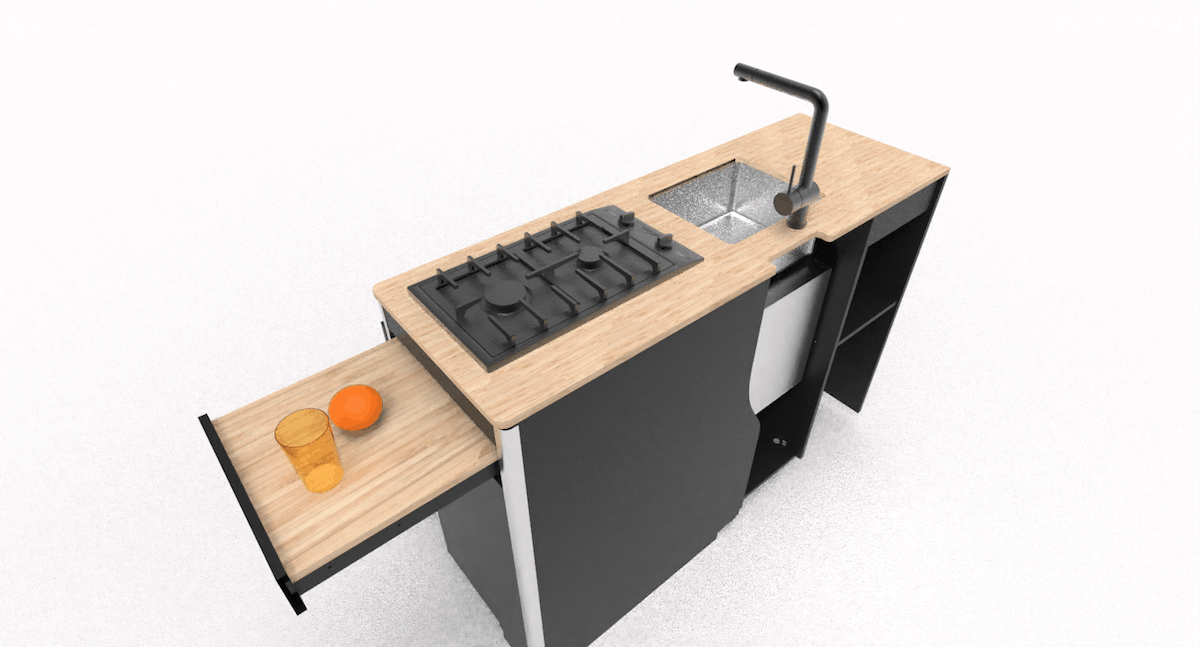 EVO V5 LARGE VANS Side door kitchen pod + Oven Grill - Image 19
