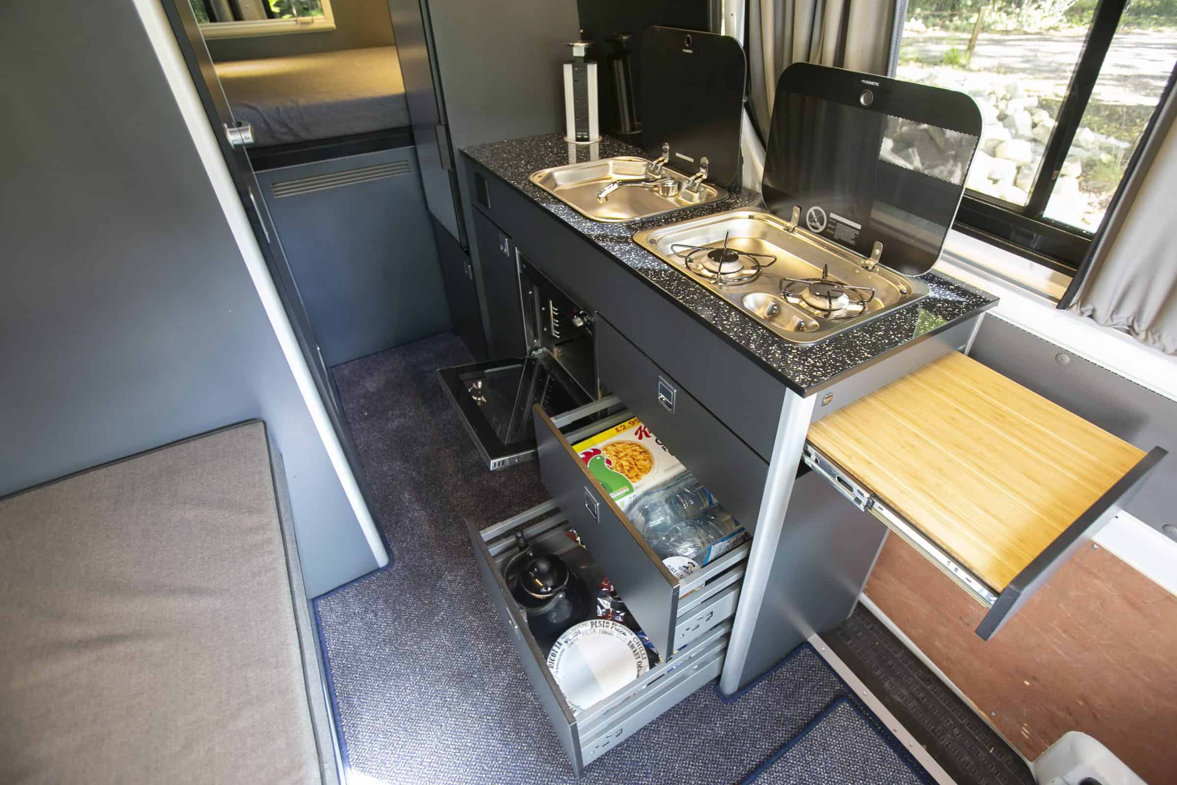 EVO V5 LARGE VANS Side door kitchen pod + Oven Grill - Image 25