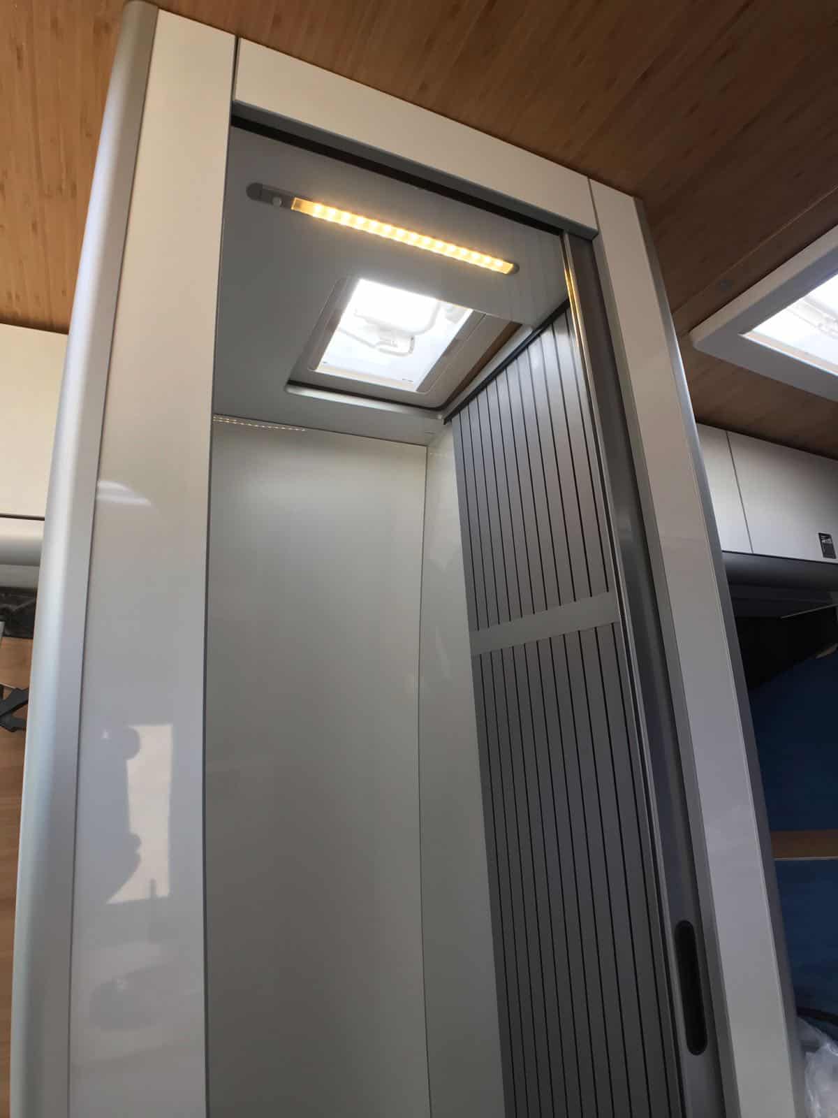 Black Tambour Door for Shower Toilet Cubicle 2000 x 600 mm - Image 9