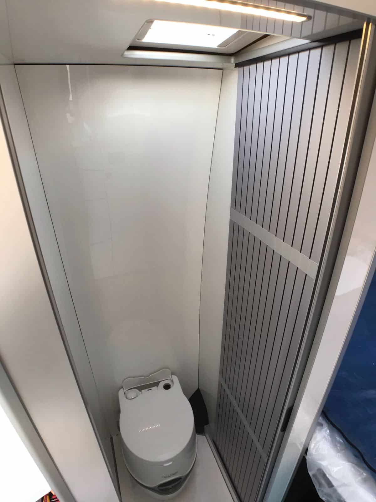 Black Tambour Door for Shower Toilet Cubicle 2000 x 600 mm - Image 6