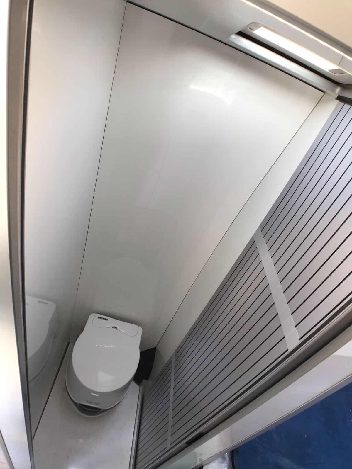Black Tambour Door for Shower Toilet Cubicle 2000 x 600 mm - Image 10