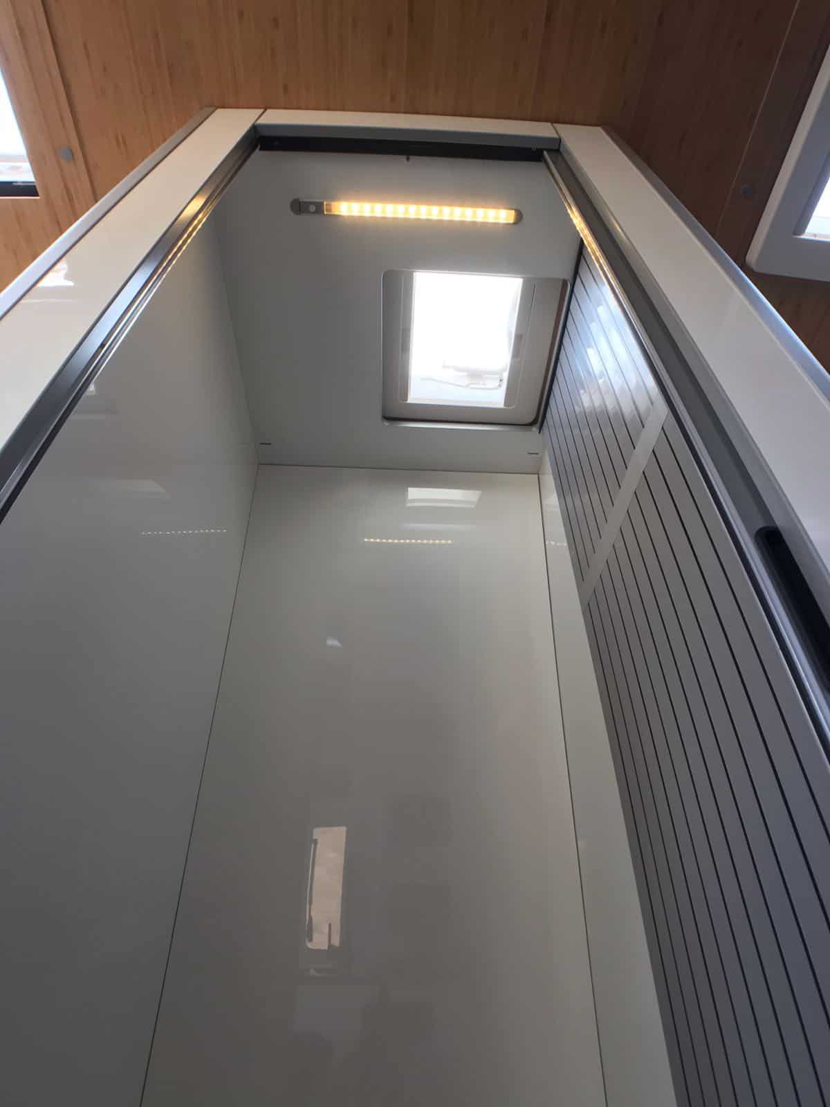 Black Tambour Door for Shower Toilet Cubicle 2000 x 600 mm - Image 11
