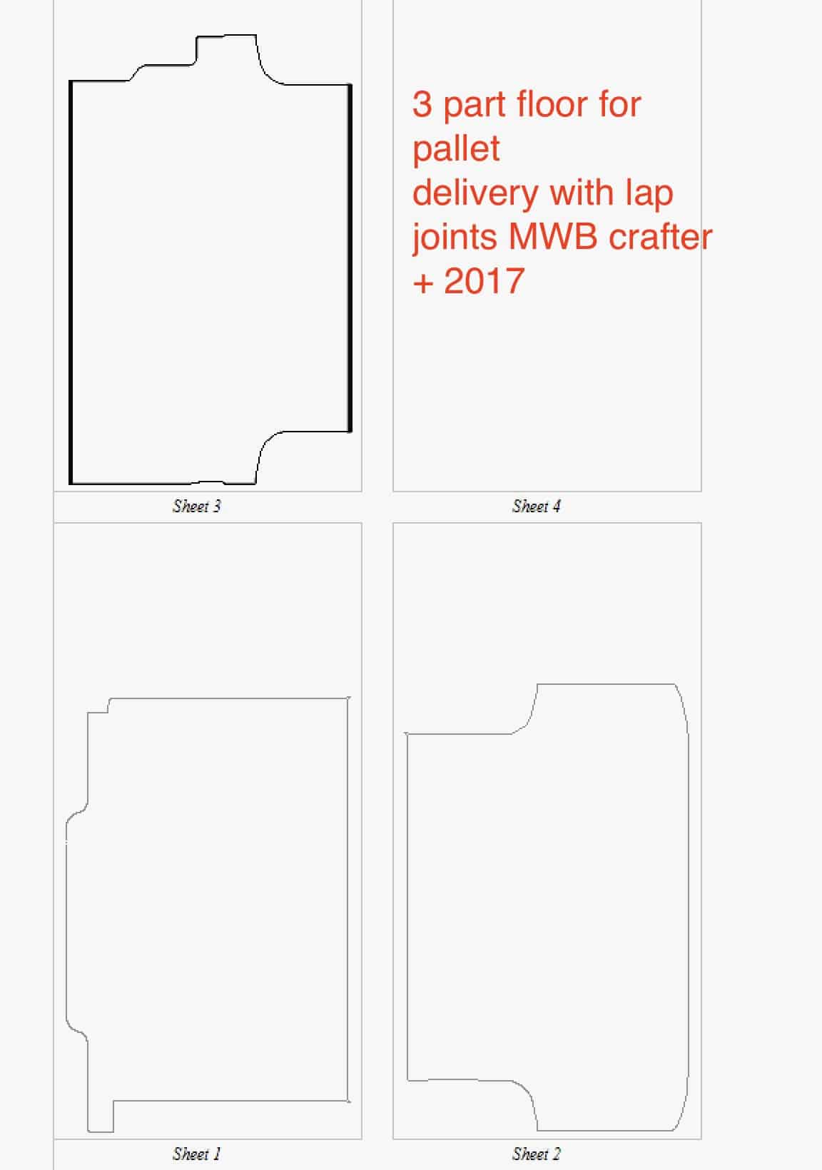 Light weight insulated floor - New VW Crafter 2017 onwards Medium wheel base - Image 2