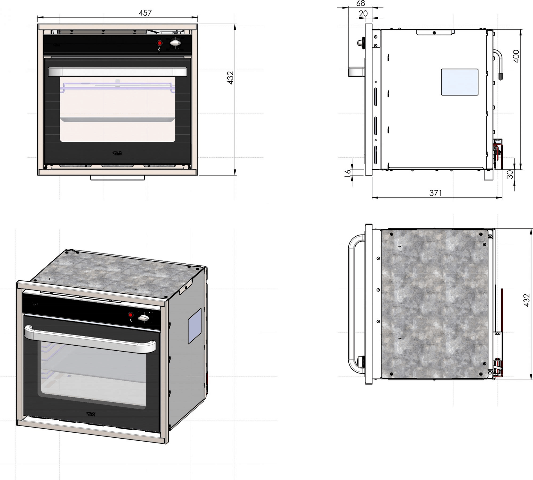 EVO V5.1 LARGE VANS Side door kitchen pod + Oven Grill - Image 5