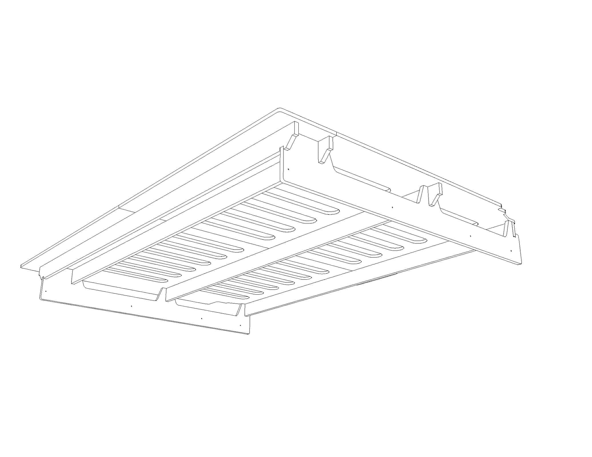 REAR BED PLATFORM SPRINTER to present & Crafter 2006 - 2017 MWB - Black Heksa - Image 19