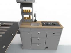 EVO V6 LARGE VANS Side door kitchen pod