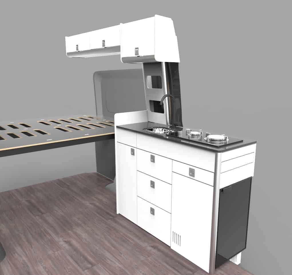 Locker F 1710mm Sprinter / Crafter (D1) High level - Image 4