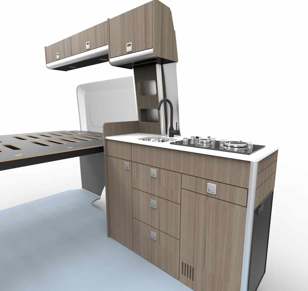 Locker F 1710mm Sprinter / Crafter (D1) High level - Image 3