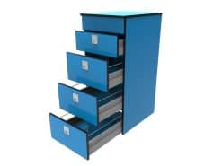 400x500x900 open Lightweight ply van drawers