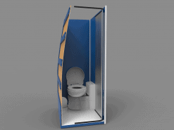 Alternative view of Shower Toilet Cubicle A  4x4 NEW Crafter ( with sliding tambour door )