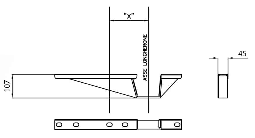 SEAT BRACKET FOR DECENTRALISED FIXING 100MM OFFSET- FIAT DUCATO - Image 3