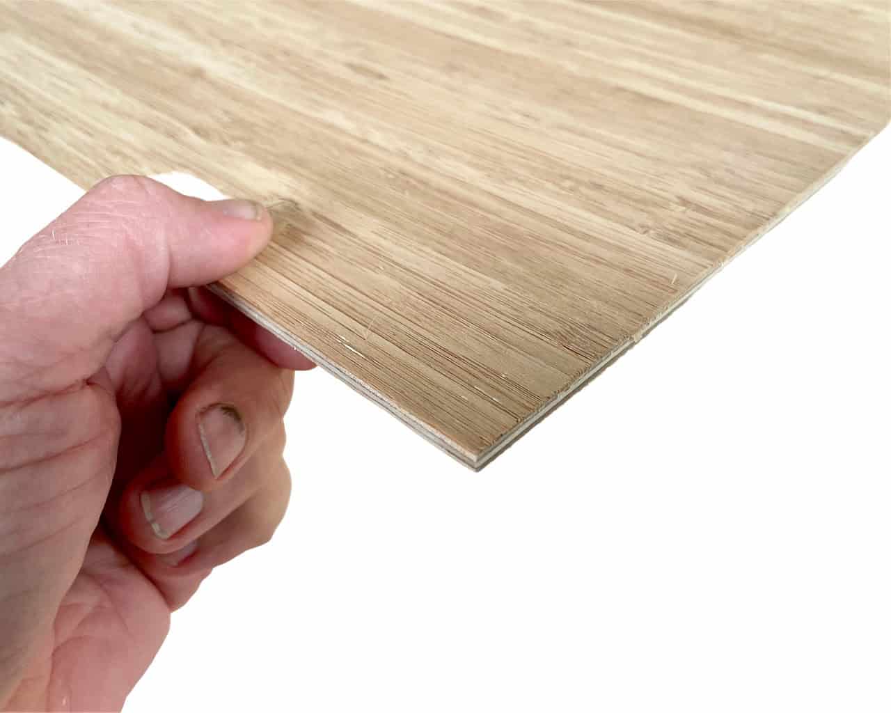 4.5mm Bamboo veneer single sided BIRCH Ply sheet ( 2440mm x 1220mm ) - Image 2