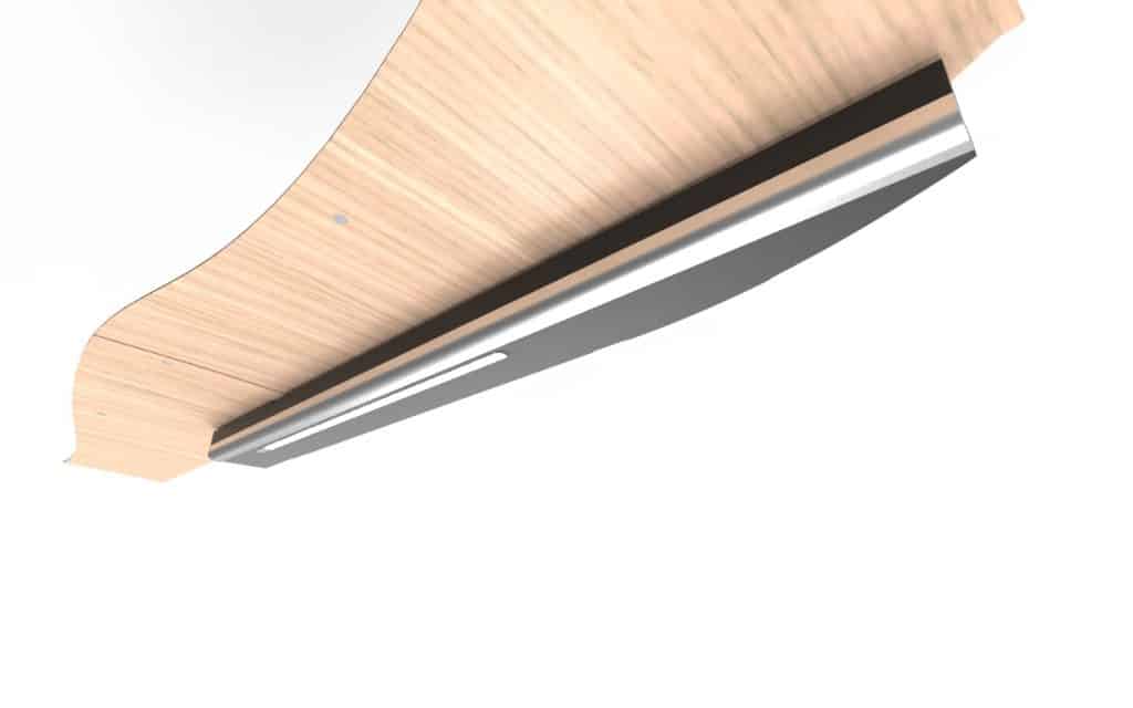 Sliding door cable cover + LED light (D4) Sprinter LWB 2006+