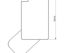 Alternative view of iLSE Rotating table leg + twin worktops tops + mito table rail