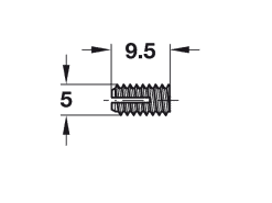 Alternative view of 100x Plastic Dowels (5mm diameter)
