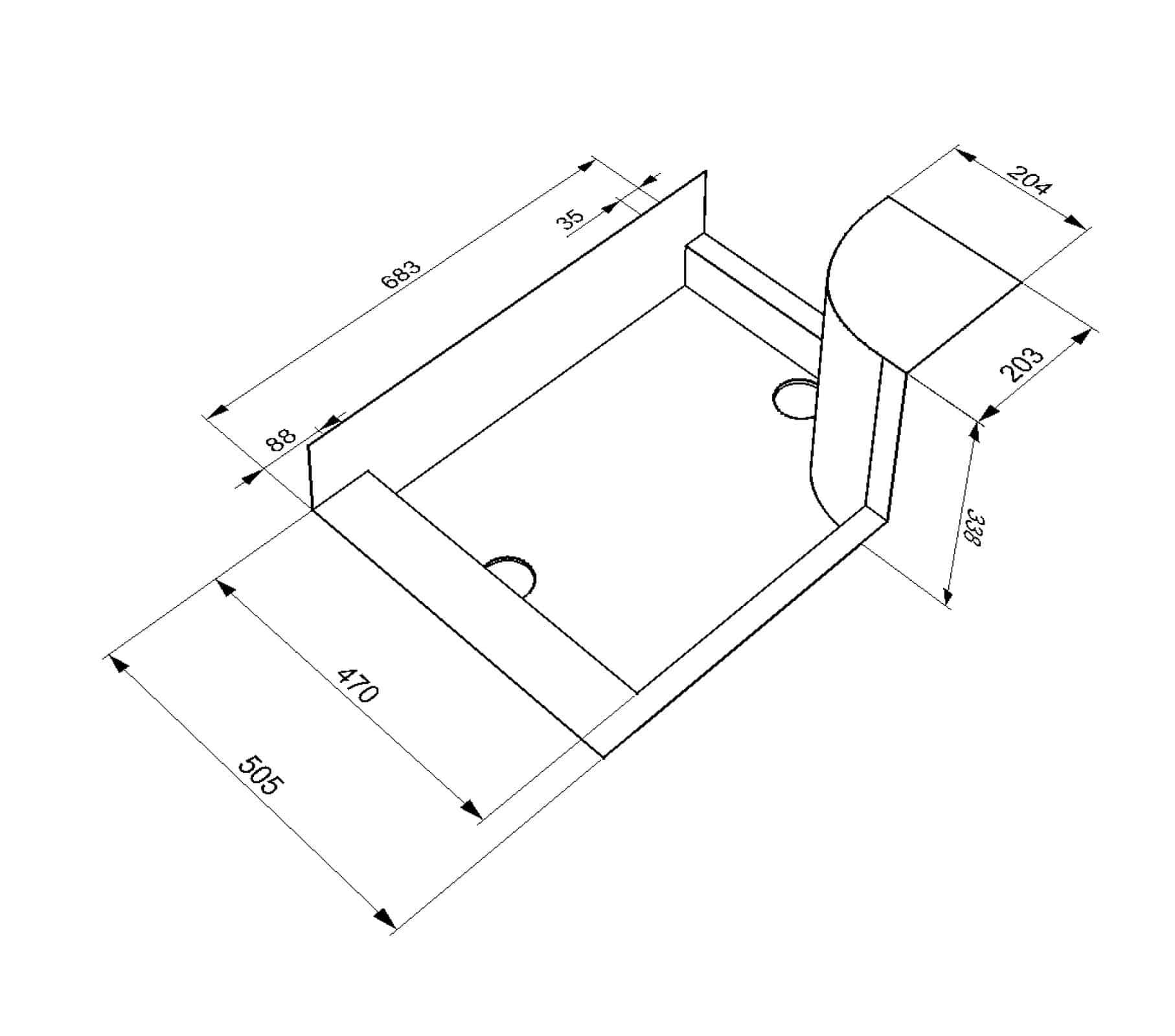 Shower B tray + wheel arch cover - Image 6