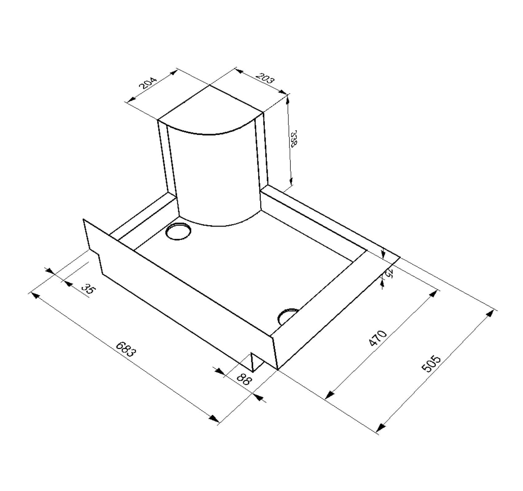Shower B tray + wheel arch cover - Image 5
