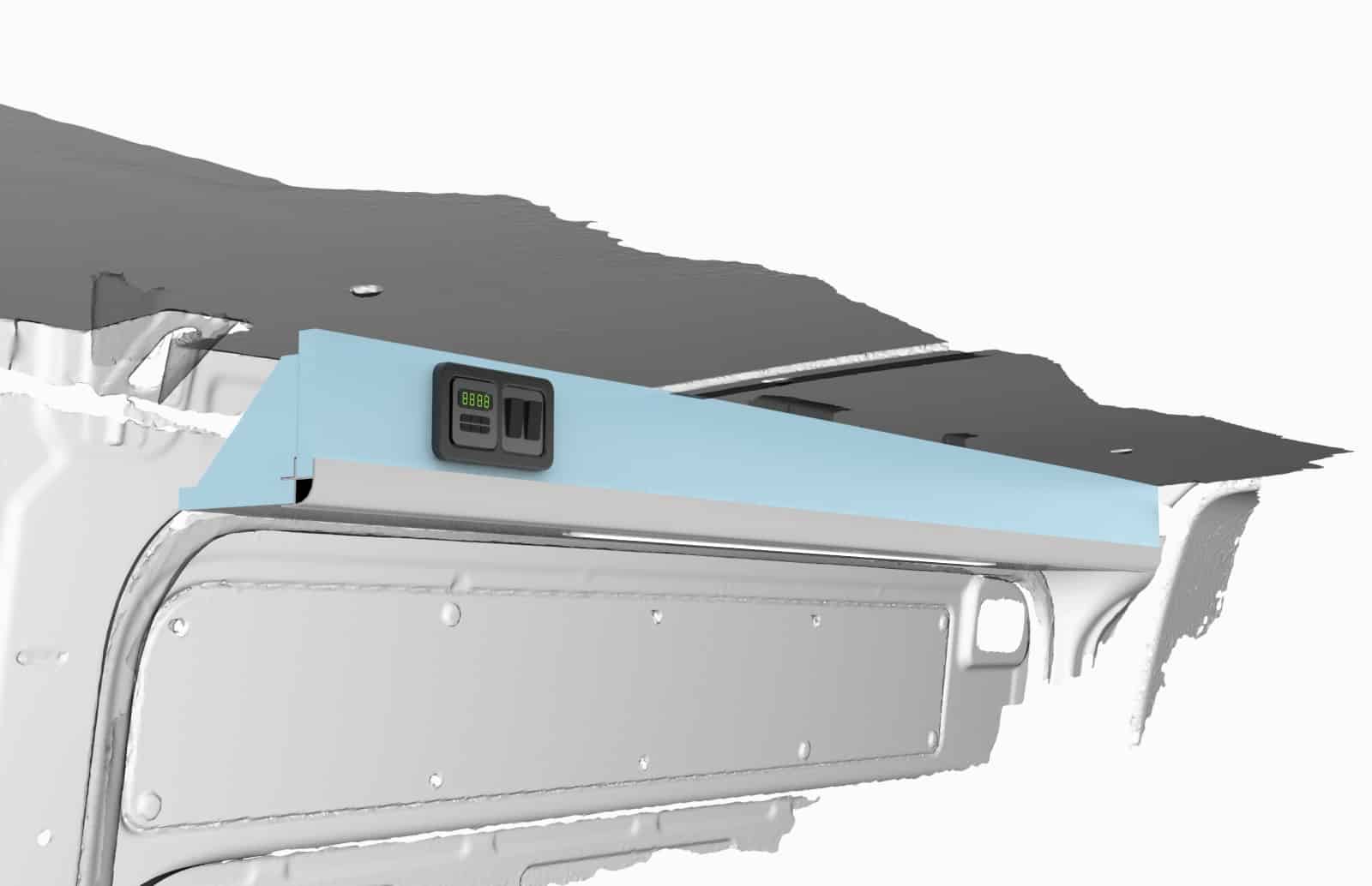 Cable cover & control panel - Crafter 2017 onwards (D3.1) (1400mm) - Image 3
