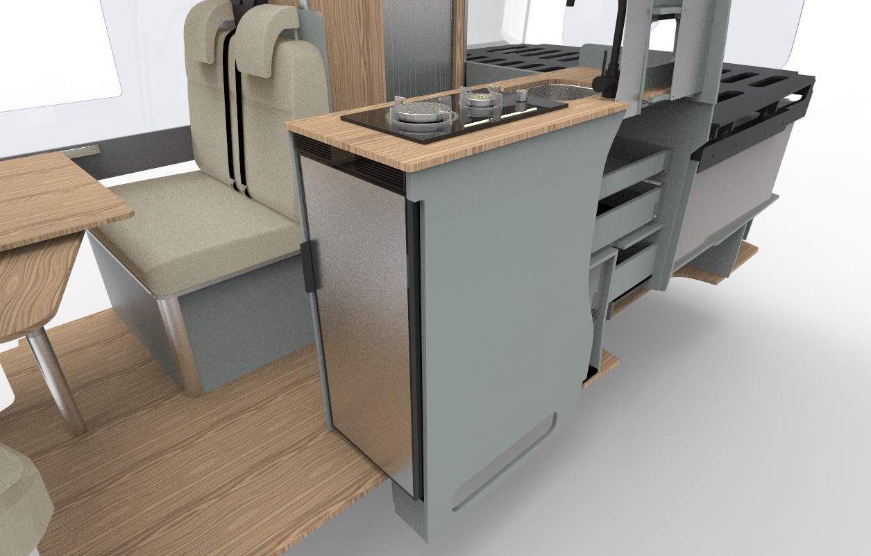 EVO V8 – LARGE VANS Side door kitchen pod - Image 4