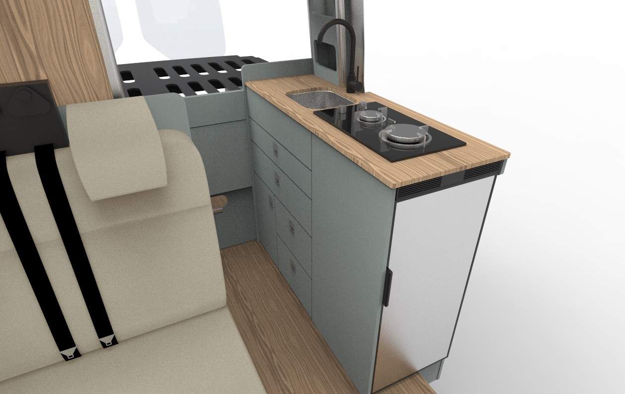 EVO V8 – LARGE VANS Side door kitchen pod - Image 11