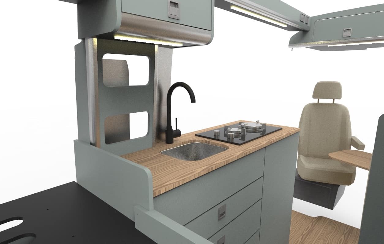 EVO V8 – LARGE VANS Side door kitchen pod - Image 10