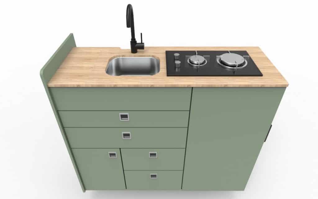 EVO V8 – LARGE VANS Side door kitchen pod